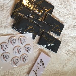 Team bride and bride to be sashes and buttons